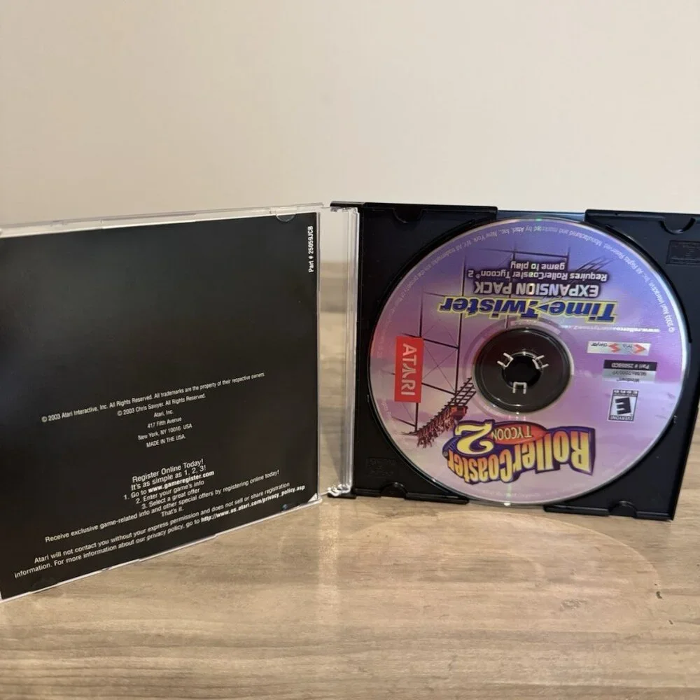 Roller Coaster Tycoon 2 Time Twister Expansion Pack PC CD ROM